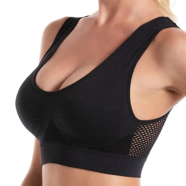 Breathable Cool Lift Up Air Bra, Women's Seamless Air Permeable Cooling Comfort  Bra, with Removable Pads (Beige, S) at  Women's Clothing store
