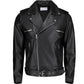 Negan Biker / Medium Biker Black Vintage Leather Jacket For Men - skyjackerz