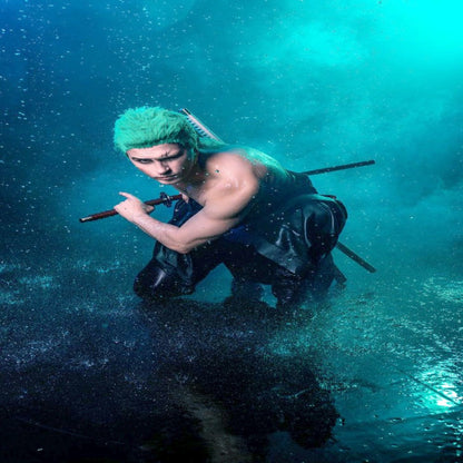 3-pcs Set A One Piece Zoro Wooden Sword Toys - skyjackerz