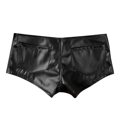 Women Black Low Waist Club Short - skyjackerz