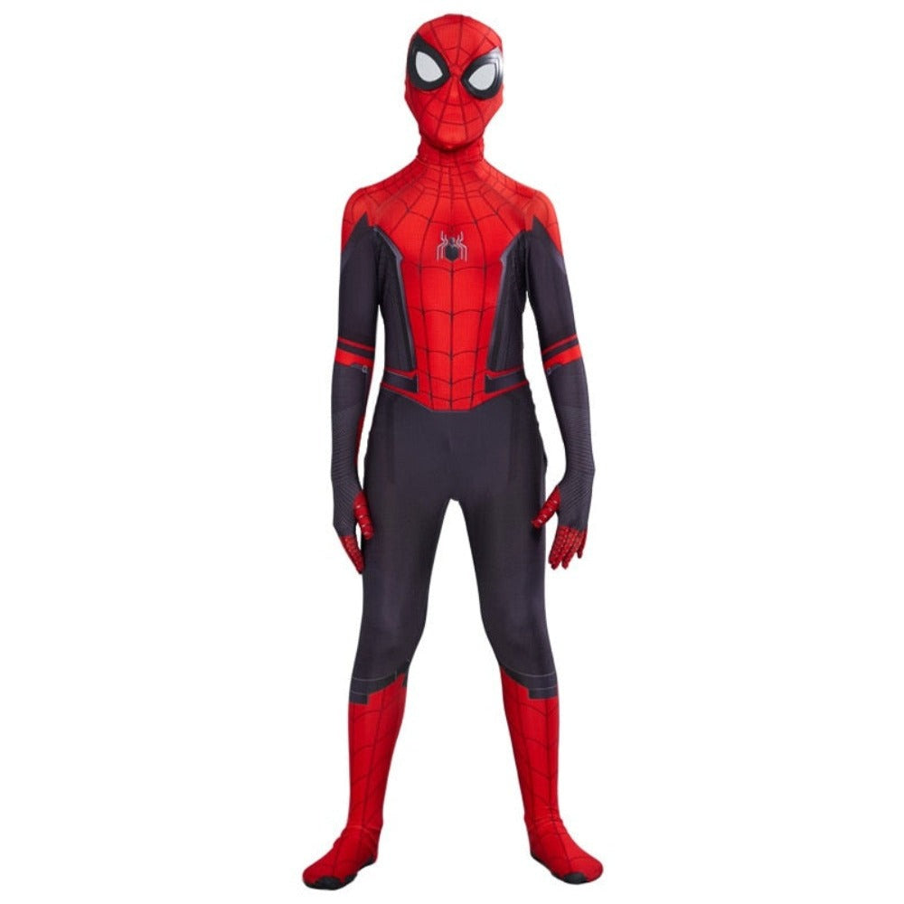 With Mask / 3M - Kids Spiderman Far From Home Cosplay Costume - skyjackerz