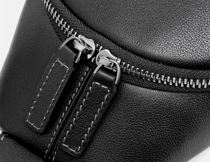 Men's Leather Casual Sling Chest Bag - skyjackerz