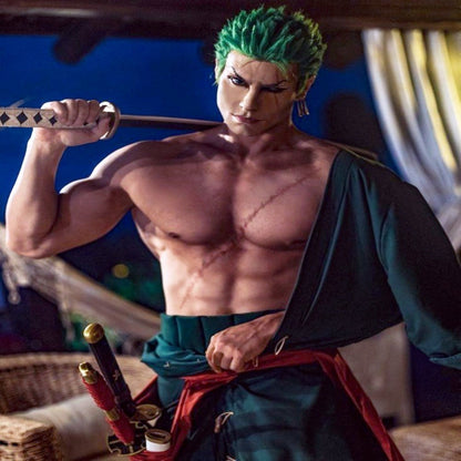 3-pcs Set A One Piece Zoro Wooden Sword Toys - skyjackerz