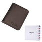 With Box / Coffee Men's Leather Business Mini Coin Wallet - skyjackerz