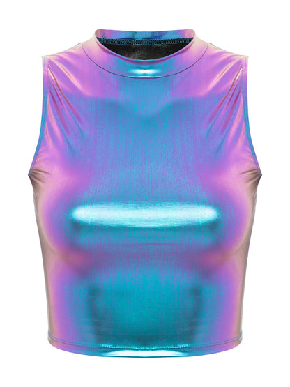 Women Sexy Sleeveless Crop Top - skyjackerz