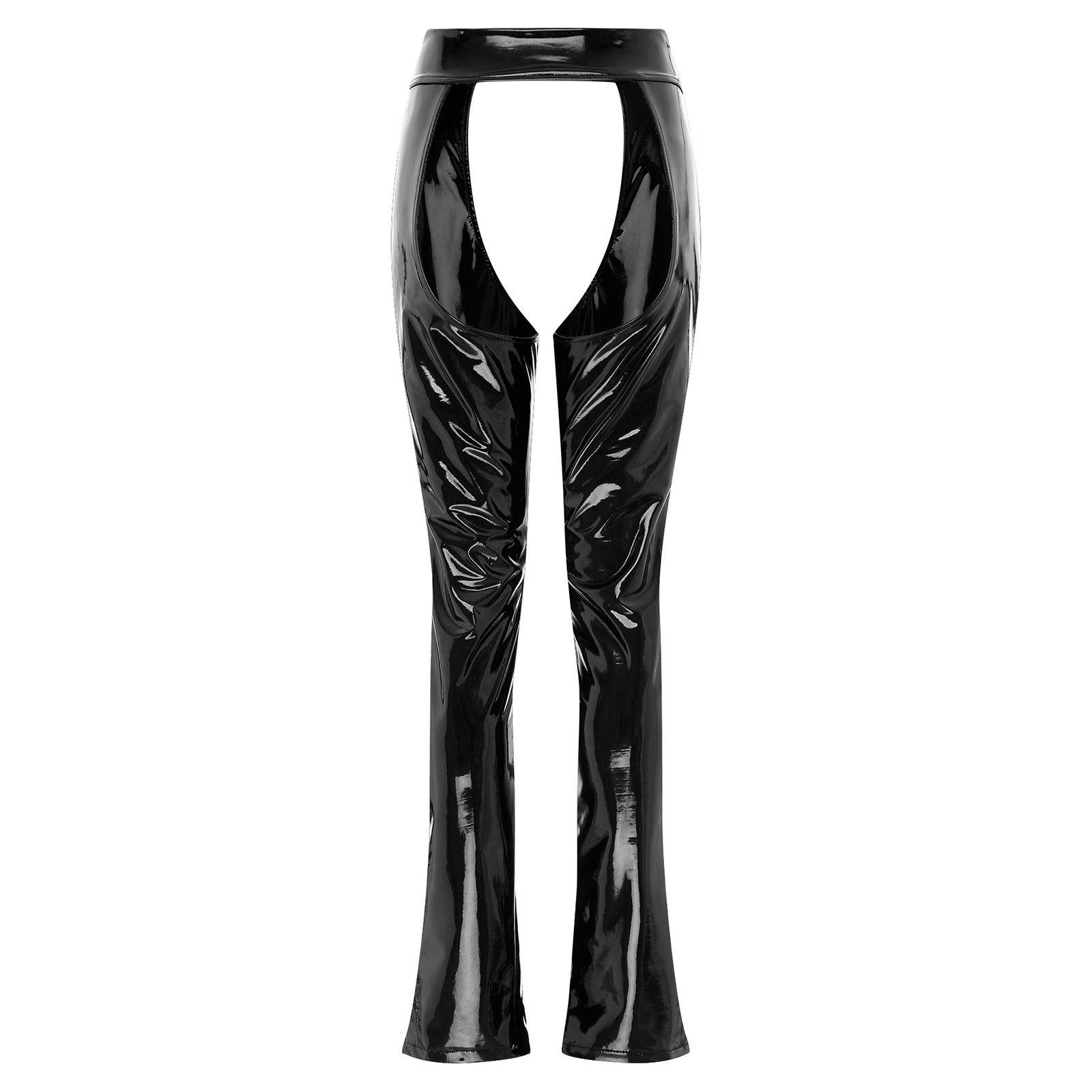 Women's Cutout Leather Pants - skyjackerz