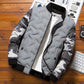 Light Grey / M Men's Designer Cotton Bomber Jacket - skyjackerz