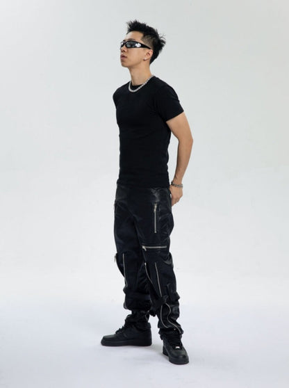 Men's Luxury Designer Leather Pants - skyjackerz