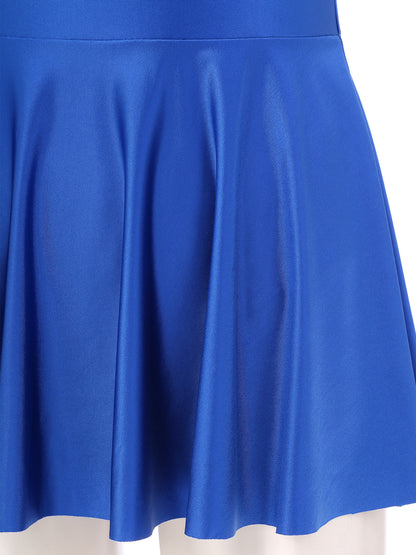 Women Leather Leotard Party Dress - skyjackerz