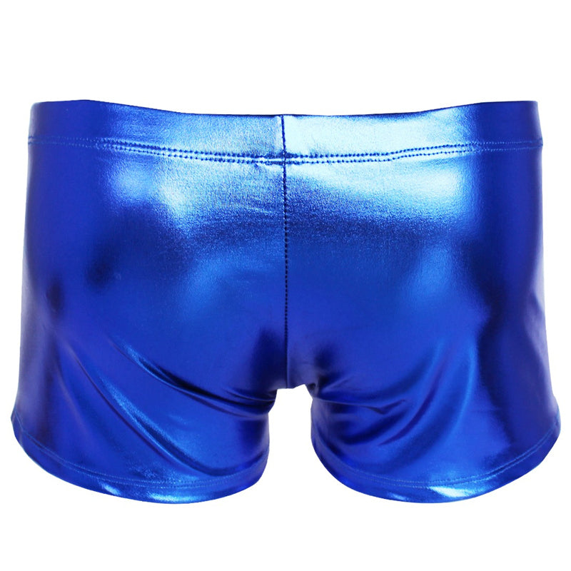 Men's Leather Shiny Boxer Pants - skyjackerz
