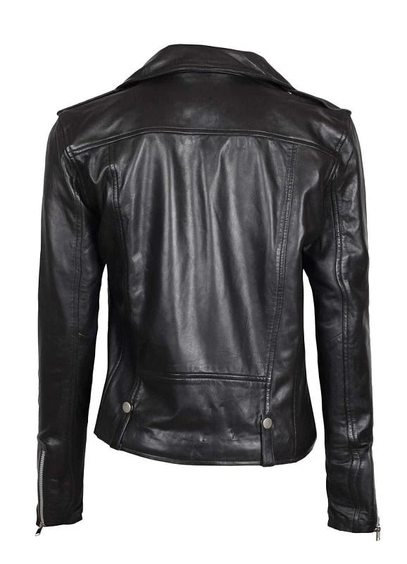 Women Asym Biker Jacket