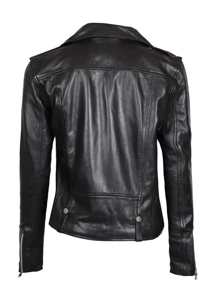X Small Women Asym Biker Jacket - skyjackerz