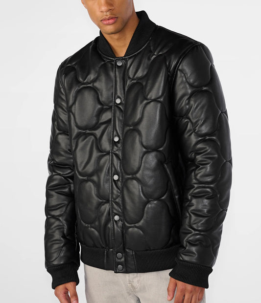 Medium Men's Lightweight Quilted Puffer Bomber - skyjackerz