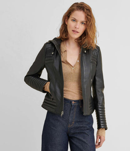 Women's Performance Leather Rider Jacket