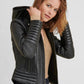 Women's Performance Leather Rider Jacket