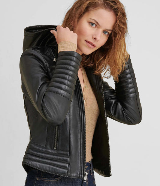 X Small Women's Performance Leather Rider Jacket - skyjackerz