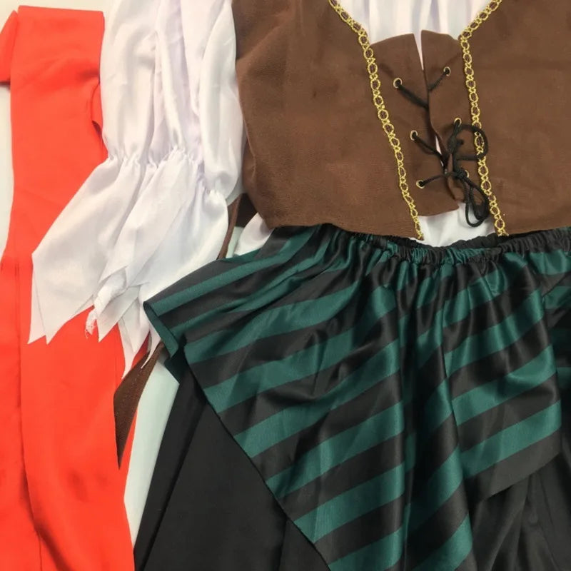 Pirate costume adult Halloween cosplay