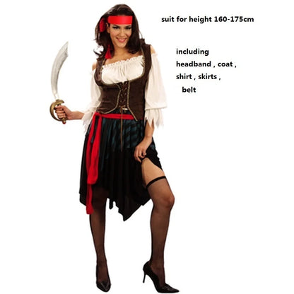 Pirate costume adult Halloween cosplay