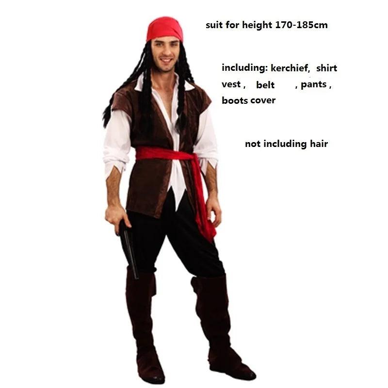 Pirate costume adult Halloween cosplay