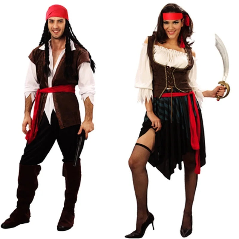 Pirate costume adult Halloween cosplay