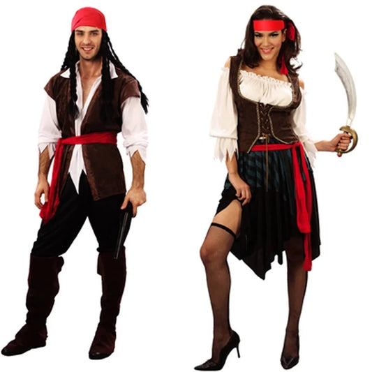 Pirate costume adult Halloween cosplay