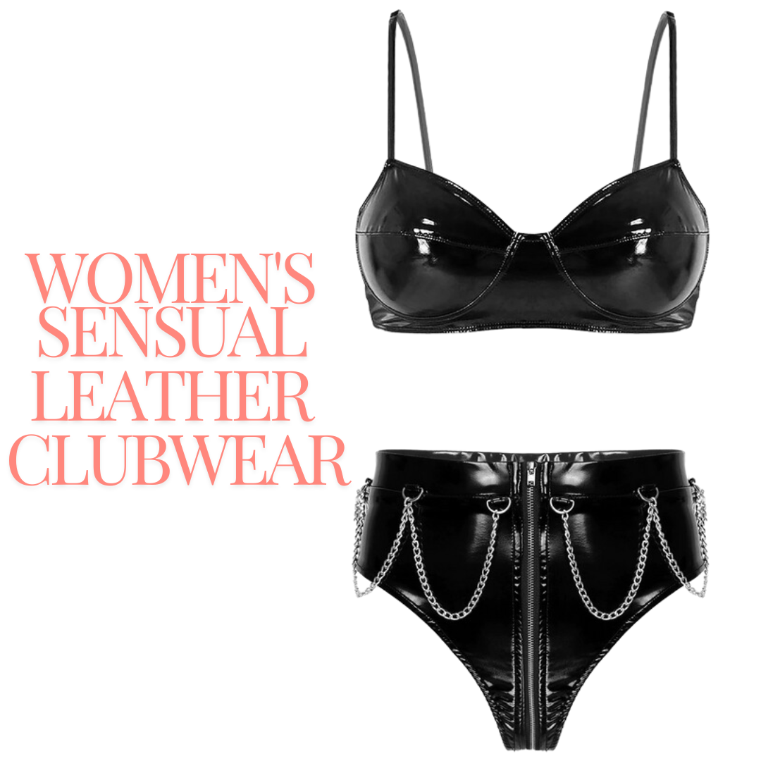 Women's Sensual Leather Clubwear