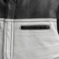 Black - White / Small Lowrider Men’s Perforated Leather Vest - skyjackerz