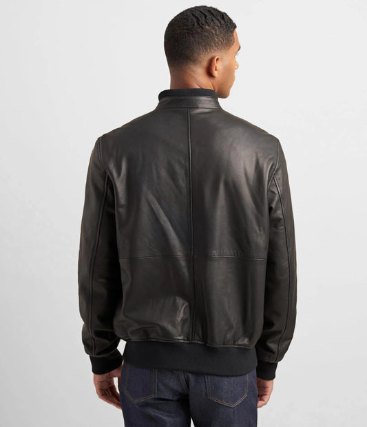 Medium Men's Bomber Jacket with Rib Knit - skyjackerz