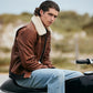 Men's Ace Bomber Casual Leather Jacket