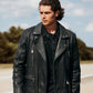 Medium Men's Classic Biker Style Jacket - skyjackerz