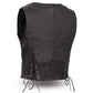 Black / X Small Montana - Women's Motorcycle Leather Vest - skyjackerz