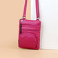 Rose red Multi-pockets Casual Shoulder Bags For Women - skyjackerz