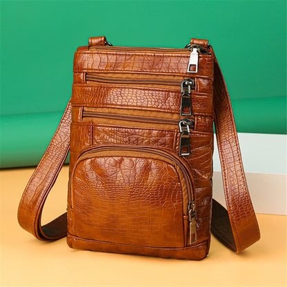 Brown Multi-pockets Casual Shoulder Bags For Women - skyjackerz