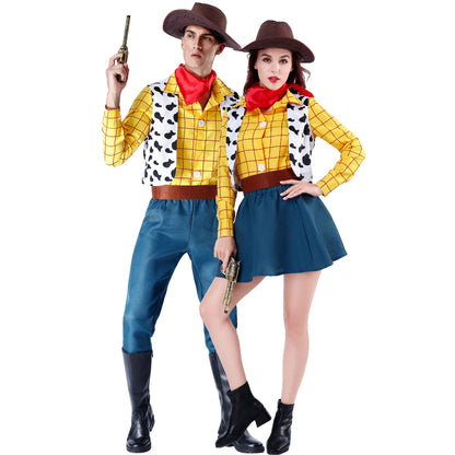 Woody Cowboy Couple Costume Set