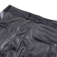 Men's Motorcycle Pleated Leather Pants - skyjackerz