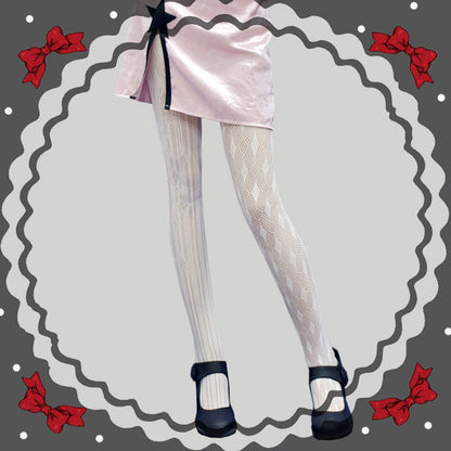 AB White Women's Mesh Pantyhose Collection - skyjackerz