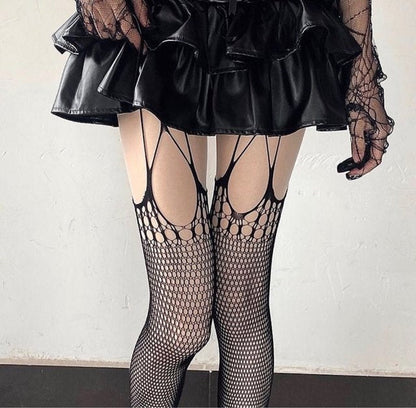 Hollow V2 Women's Mesh Pantyhose Collection - skyjackerz