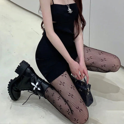 Four Leaf Clover Women's Mesh Pantyhose Collection - skyjackerz