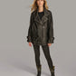 X Small Women Studded Moto Jacket - skyjackerz