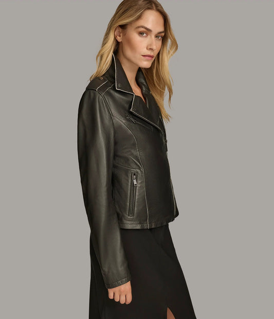 Women's Stylish Edgy Leather Jacket