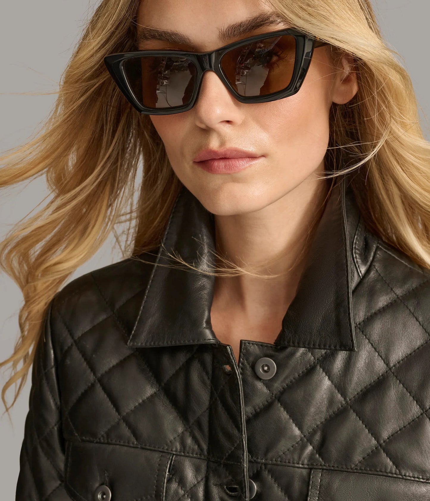 Women's Designer Quilted Leather Jacket