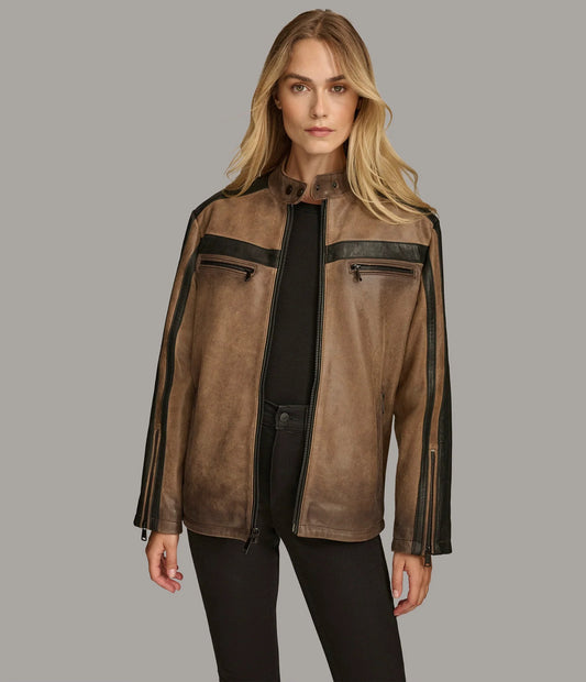 Women's Designer Vintage Racer Jacket