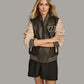 X Small Women's Varsity Style Casual Leather Jacket - skyjackerz