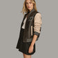 X Small Women's Varsity Style Casual Leather Jacket - skyjackerz