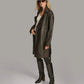 Small Women's Designer Washed Moto Trench Coat - skyjackerz