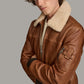 Medium Men's Ace Bomber Casual Leather Jacket - skyjackerz