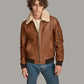 Medium Men's Ace Bomber Casual Leather Jacket - skyjackerz