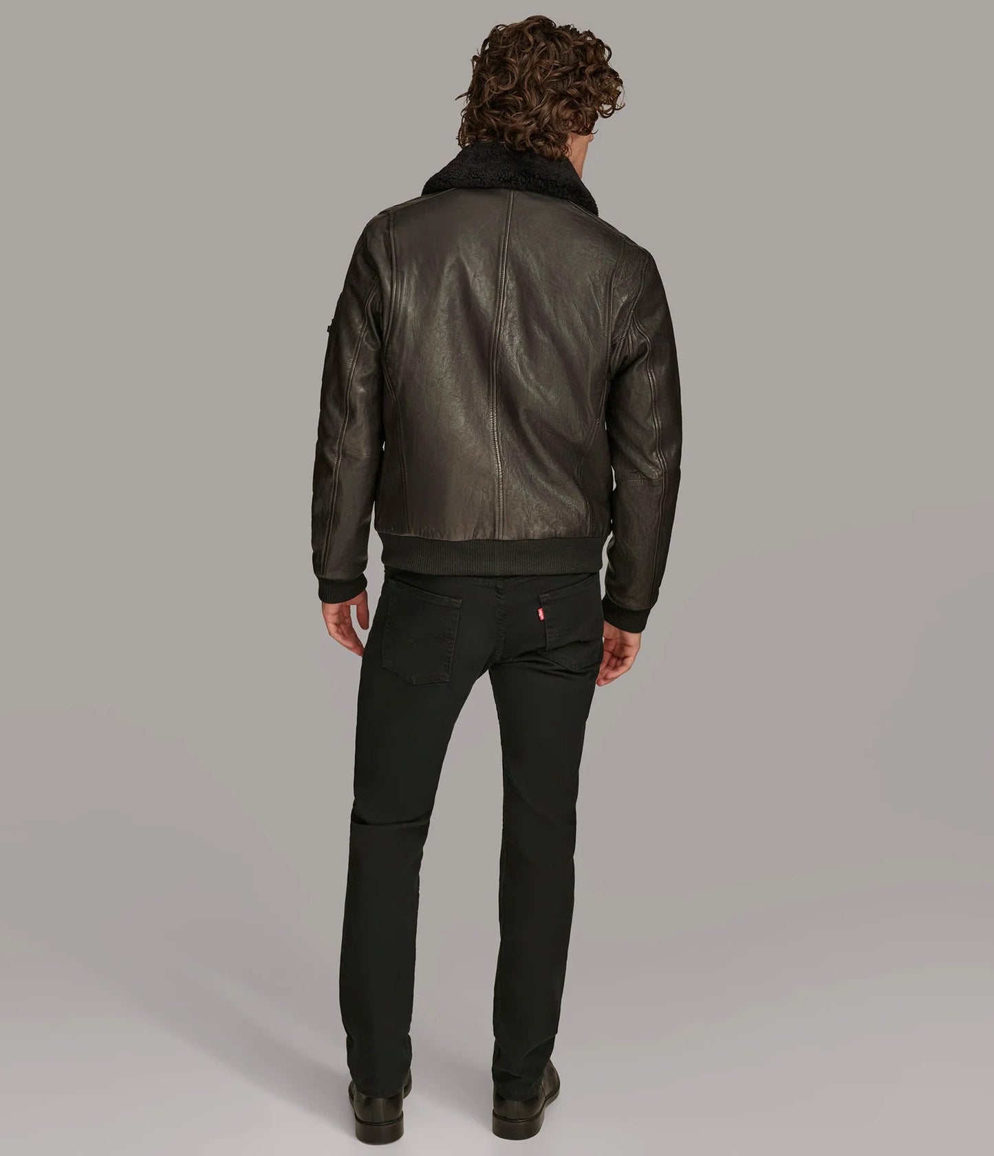 Men's Ace Bomber Leather Jacket