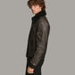 Medium Men's Ace Bomber Leather Jacket - skyjackerz