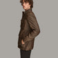 Medium Men's Field Style Leather Jacket - skyjackerz